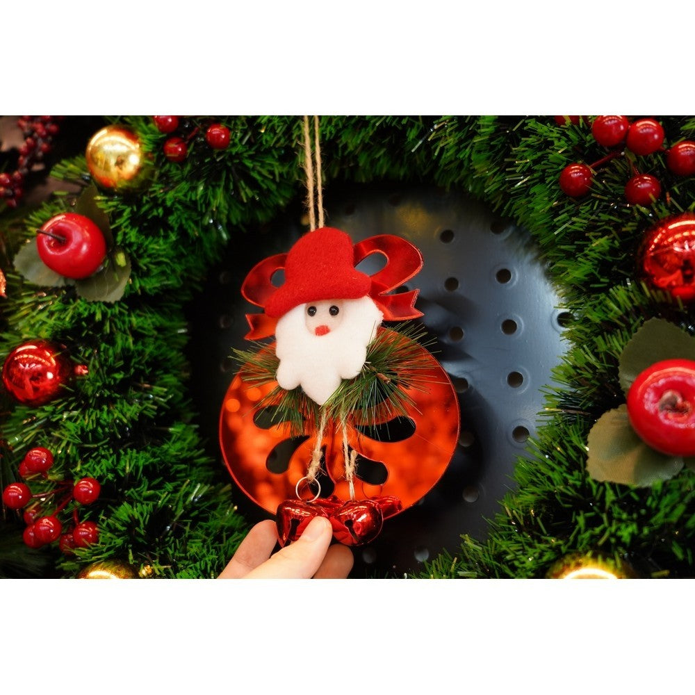 Ornament brad, Flippy, Rotund cu clopotei, Rosu, Lucios, 15*20CM, Acril, Interior/ Exterior-6