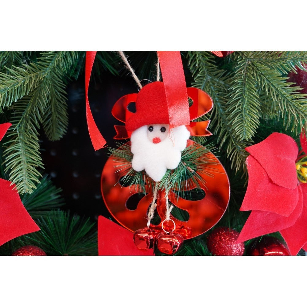 Ornament brad, Flippy, Rotund cu clopotei, Rosu, Lucios, 15*20CM, Acril, Interior/ Exterior-8