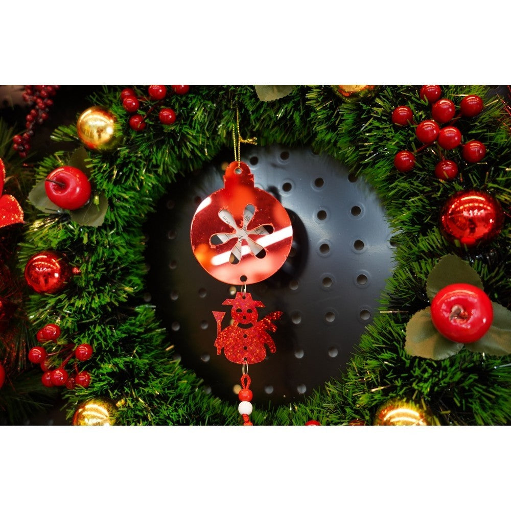 Ornament brad, Flippy, Rotund, Om de zapada, Rosu, Lucios, 10*28CM, Acril, Interior/ Exterior-6