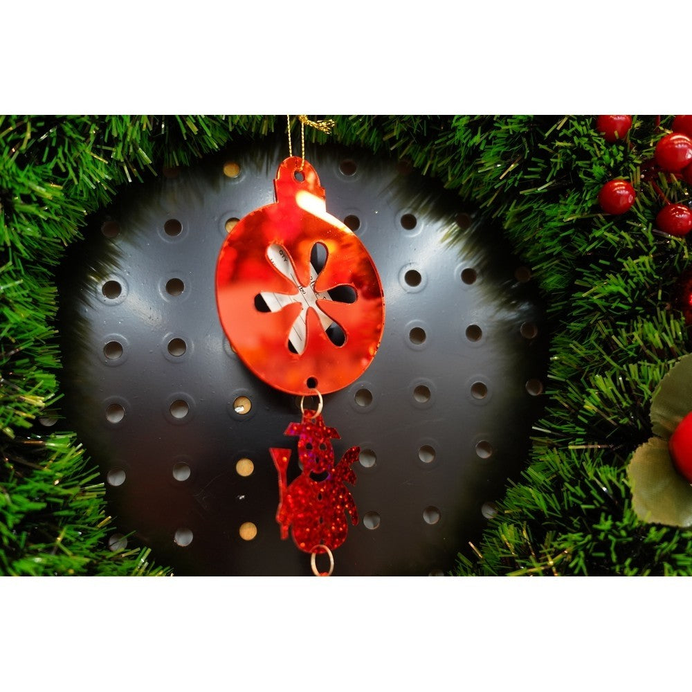 Ornament brad, Flippy, Rotund, Om de zapada, Rosu, Lucios, 10*28CM, Acril, Interior/ Exterior-8