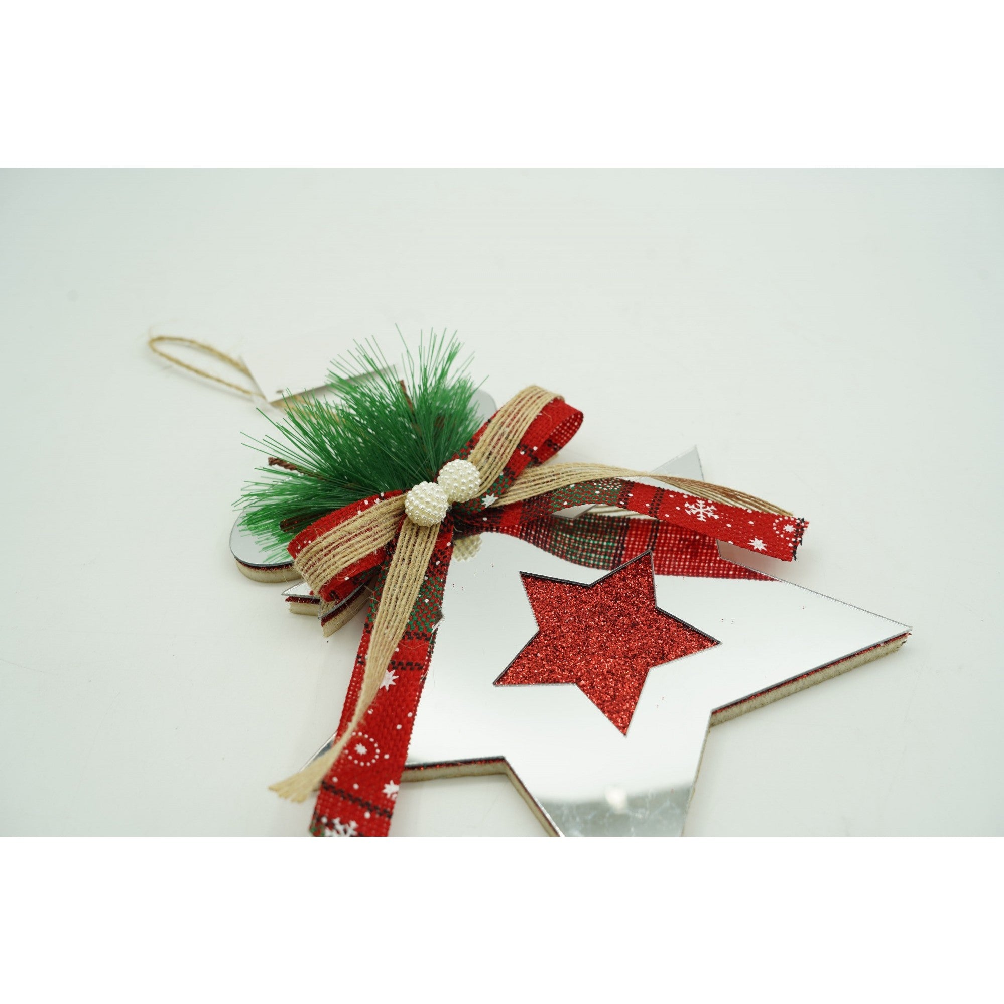 Ornament brad, Flippy, Stea, Argintiu, Lucios, 14*17CM, Acril, Interior/ Exterior-4