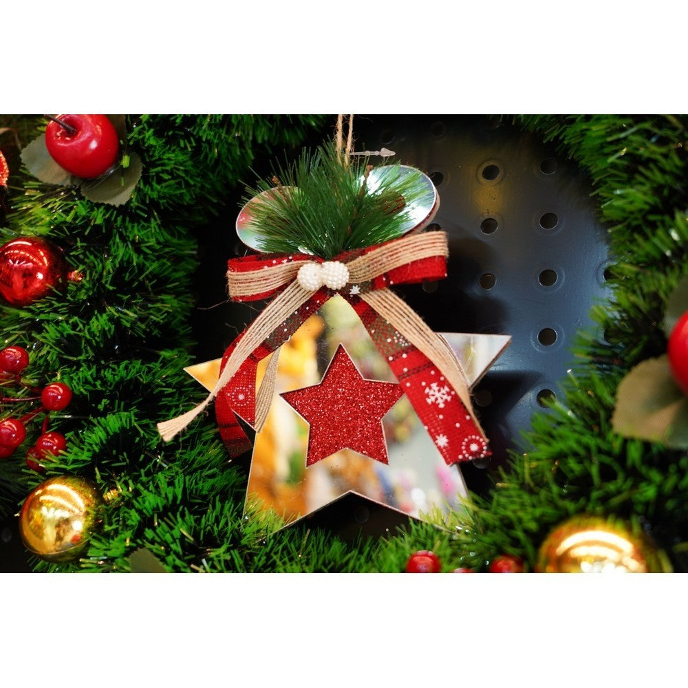 Ornament brad, Flippy, Stea, Argintiu, Lucios, 14*17CM, Acril, Interior/ Exterior-6