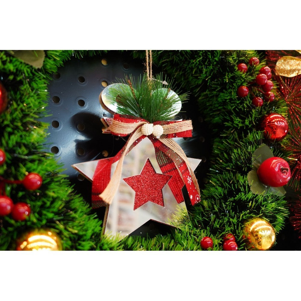 Ornament brad, Flippy, Stea, Argintiu, Lucios, 14*17CM, Acril, Interior/ Exterior-7