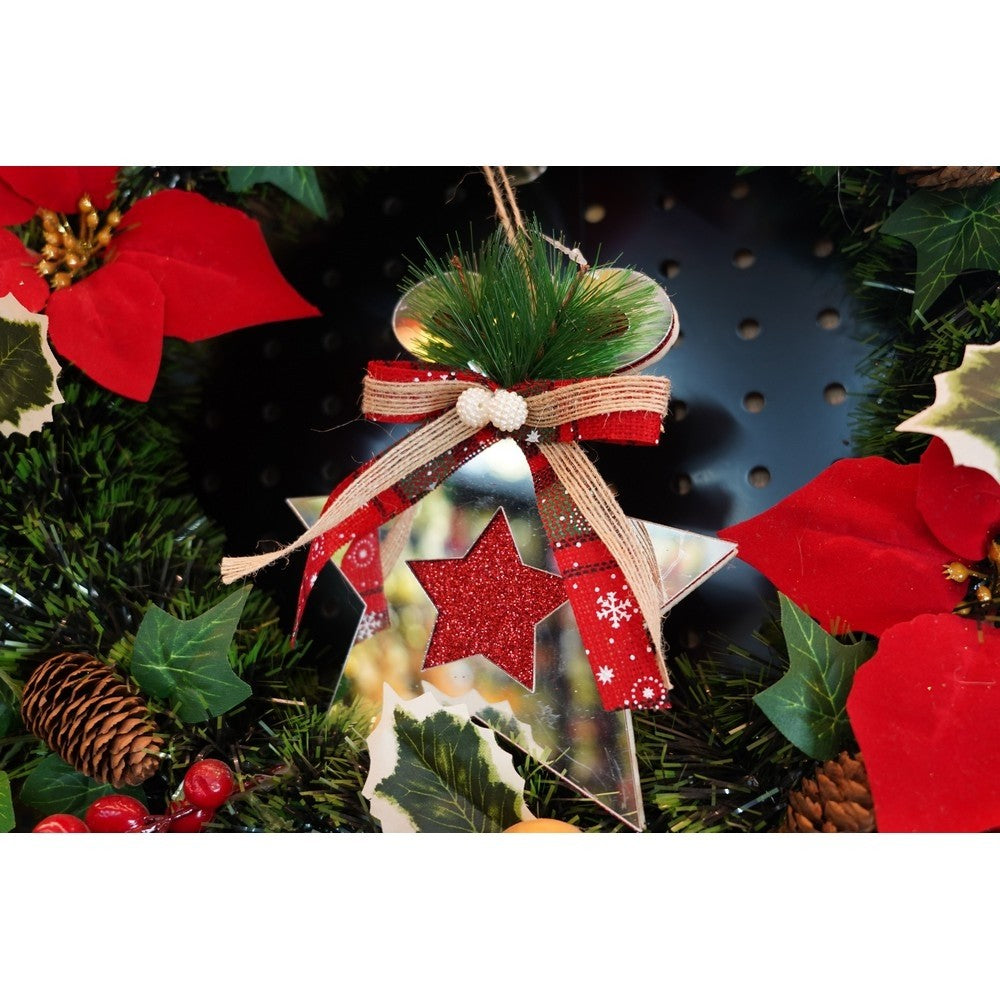 Ornament brad, Flippy, Stea, Argintiu, Lucios, 14*17CM, Acril, Interior/ Exterior-8
