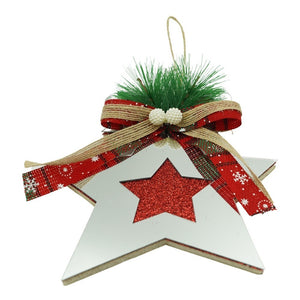Ornament brad, Flippy, Stea, Argintiu, Lucios, 14*17CM, Acril, Interior/ Exterior-0