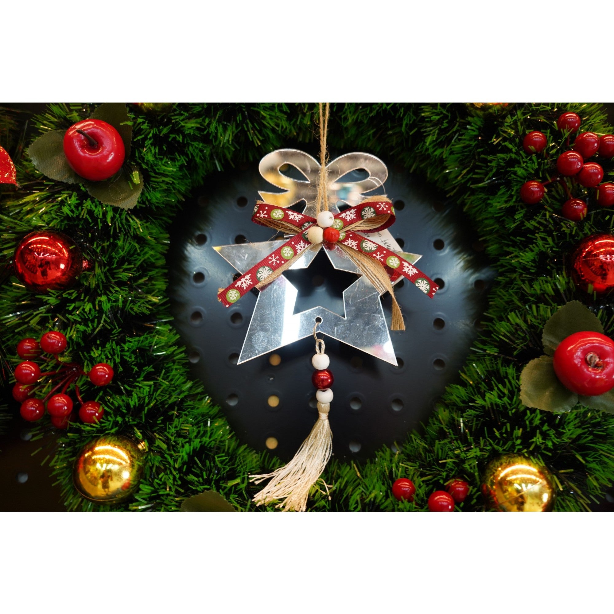 Ornament brad, Flippy, Stea, Argintiu, Lucios, 14*26CM, Acril, Interior/ Exterior-2