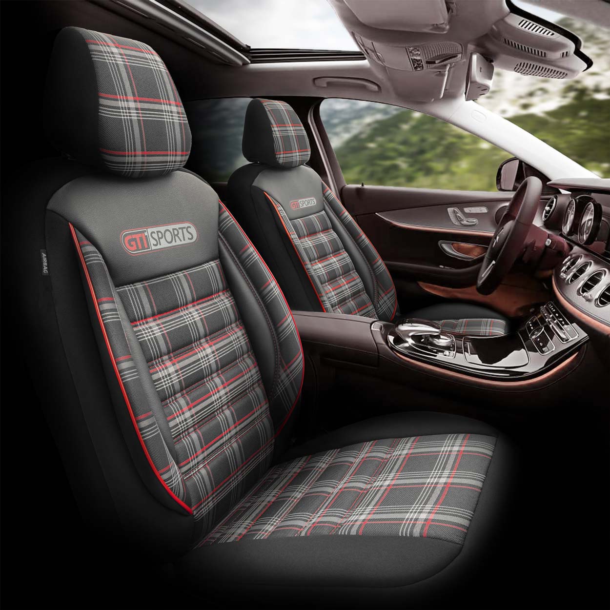Set huse scaun auto PREMIUM, Universale, nefractionate, OTOM GTI SPORT 801-2