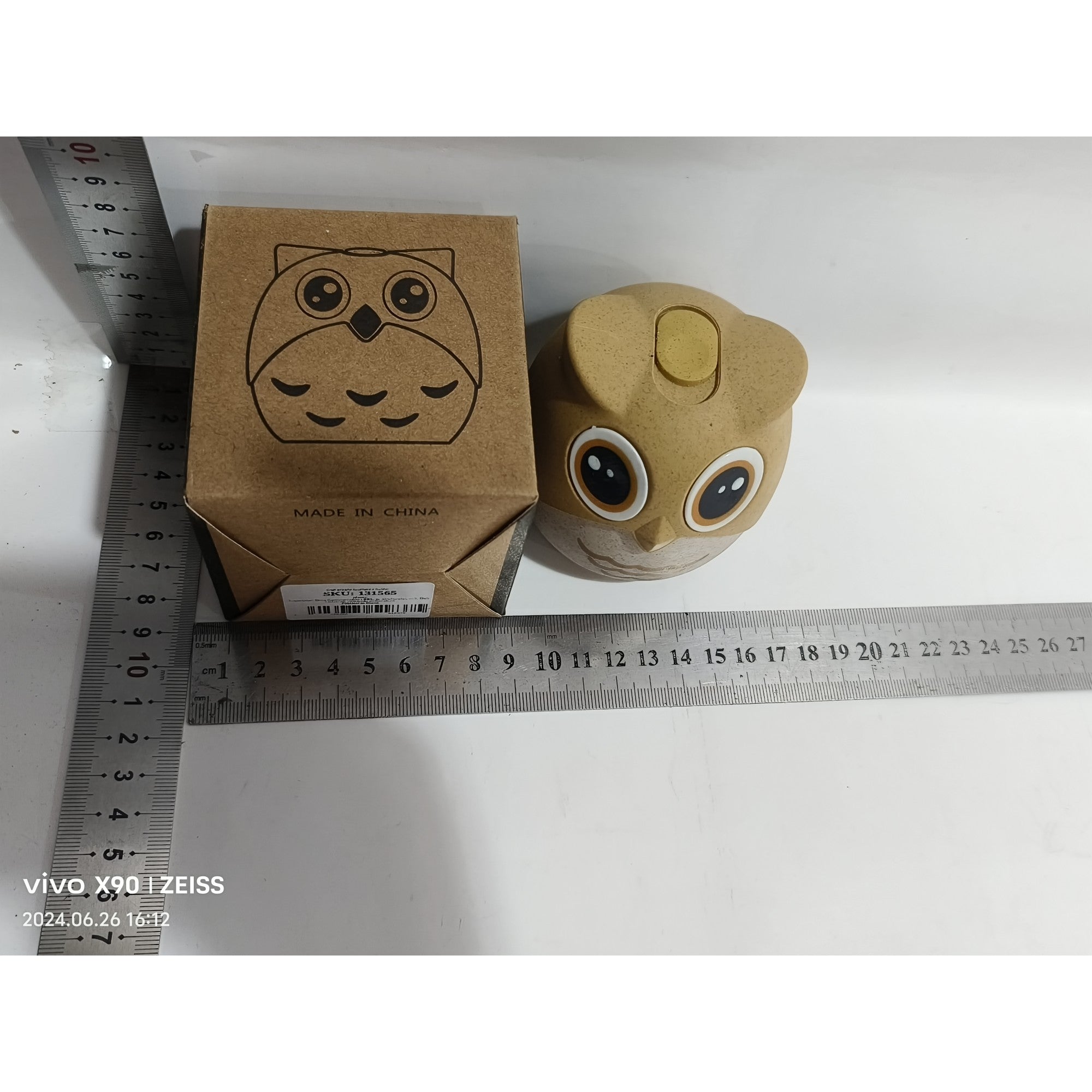 Suport pentru Periute de dinti Interdentare, Flippy, Model Bufnita, Portocaliu-1