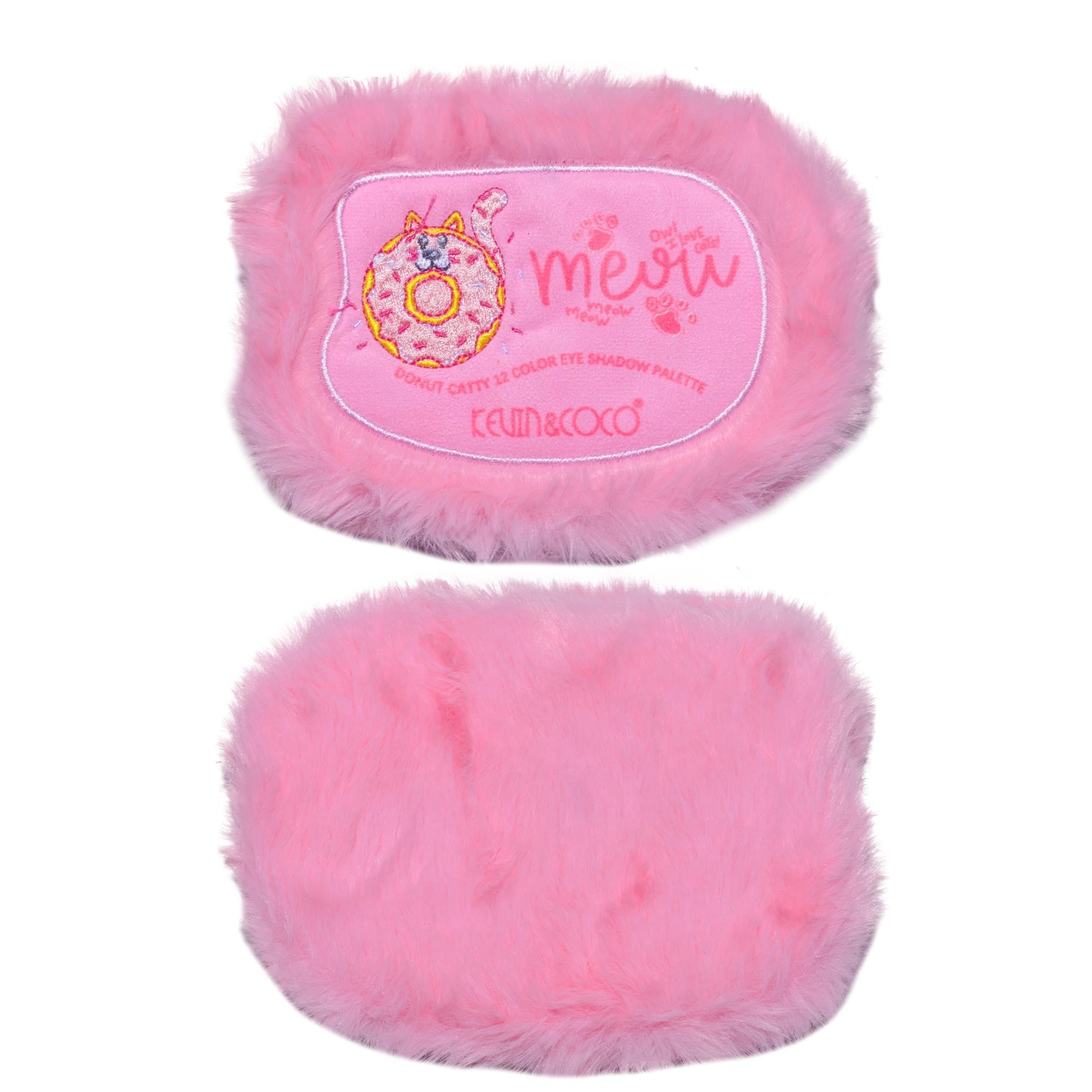 Paleta de Machiaj, KEVIN & COCO, Pink Fuzzy Fard de Pleoape,12 culori, 15 x 10.5 x 3 cm-5