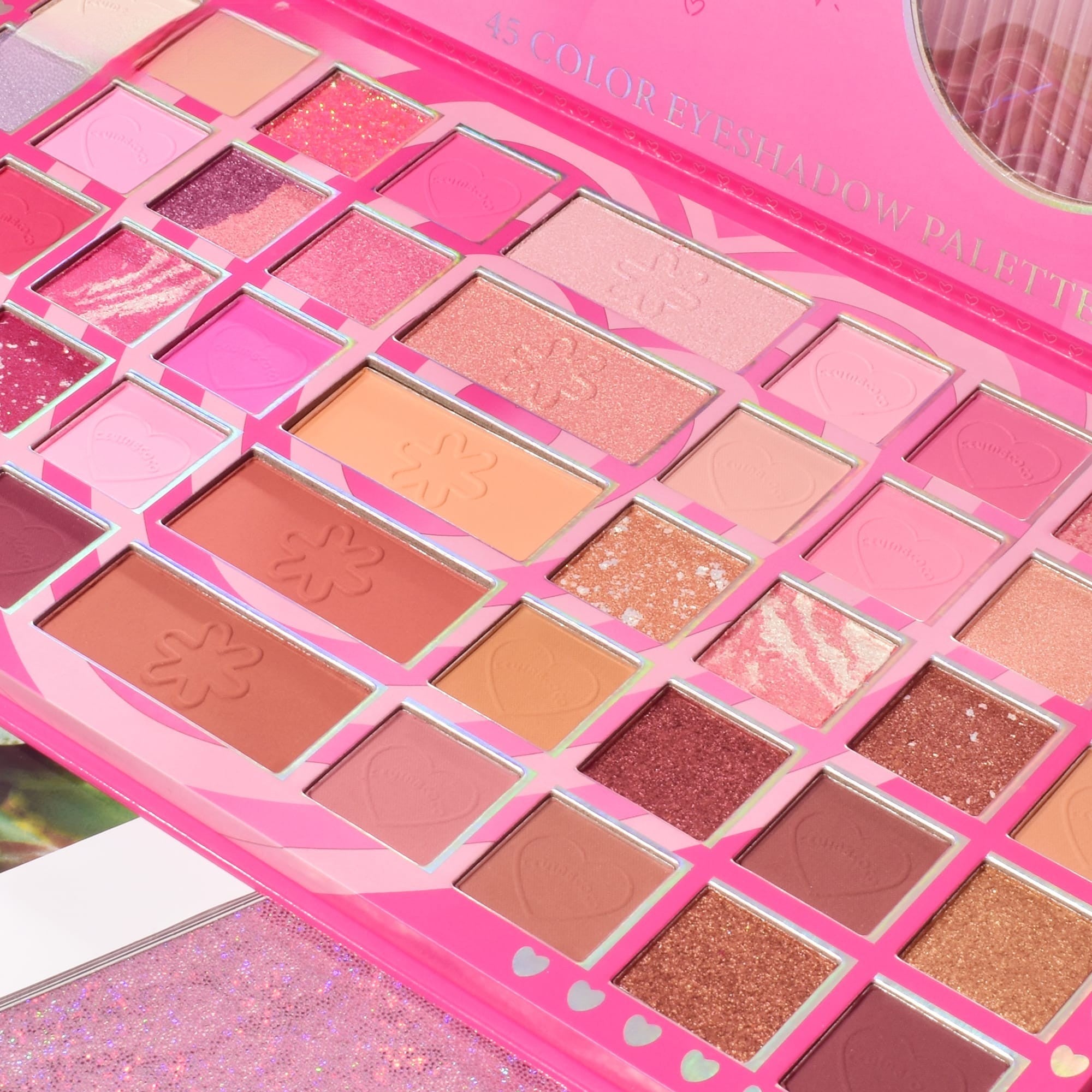 Palete de Machiaj, KEVIN & COCO, Love Crush, Fard de Pleoape, 45 culori, 30.3 x 16.5 cm-4
