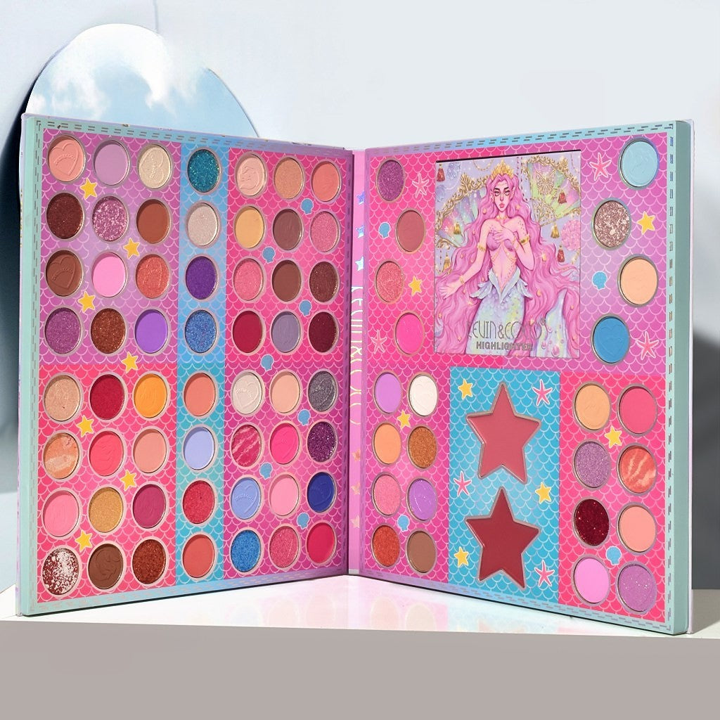 Trusa de Machiaj, KEVIN & COCO, Mermaids, 86 culori, 23.5 x 25 x 2.1 cm-1