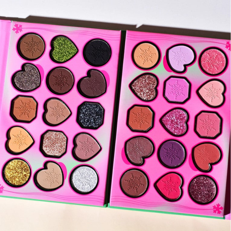 Paleta de Machiaj, KEVIN & COCO, Atractive, Farduri de Pleoape, 15 Culori, Model A, 16.5x10.8x1.5 cm, Multicolor-4