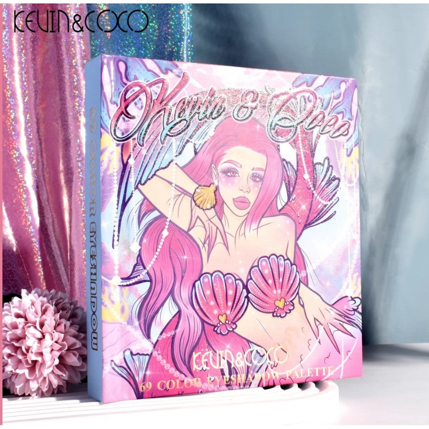 Paleta farduri Kevin&Coco, 69 nuante, blush, iluminator, conturing, deschidere tip carte, 18.6 x 16.5 cm, 97 g, multicolor-4