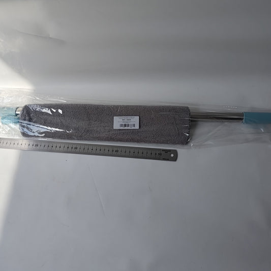 Pamatuf pentru Curatat Praful, Flippy, Model Slim pentru Zone Greu Accesibile, Maner Extensibil, Laveta Microfibra Inclusa, Usor de Curatat, Albastru Gri-1