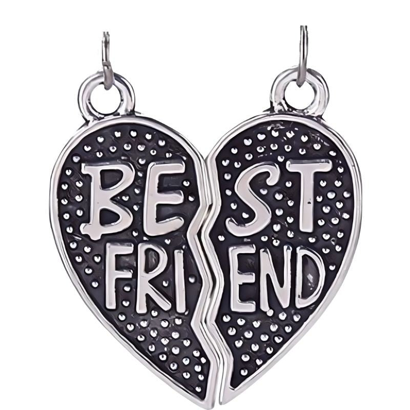 Pandantiv, Jolie Silver, Argint 925, Model Inima Best Friend, 1 g, 10x12 mm-0