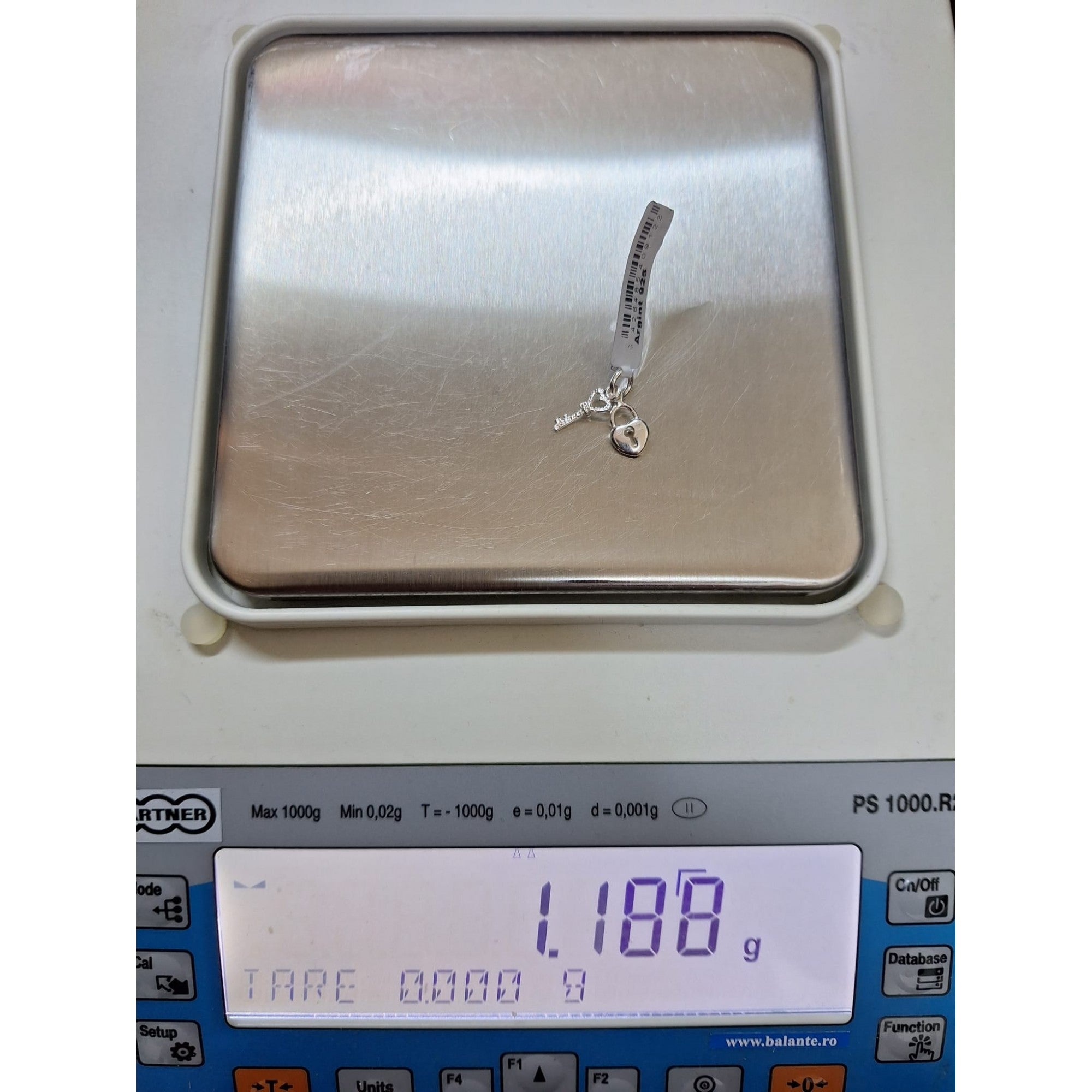 Pandantiv din Argint 925 Inima si Cheie-2