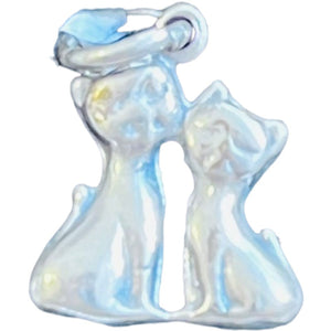 Pandantiv din Argint 925 Jolie Silver, Model Pisicute, 17 x 11 mm, 0.9 g-0