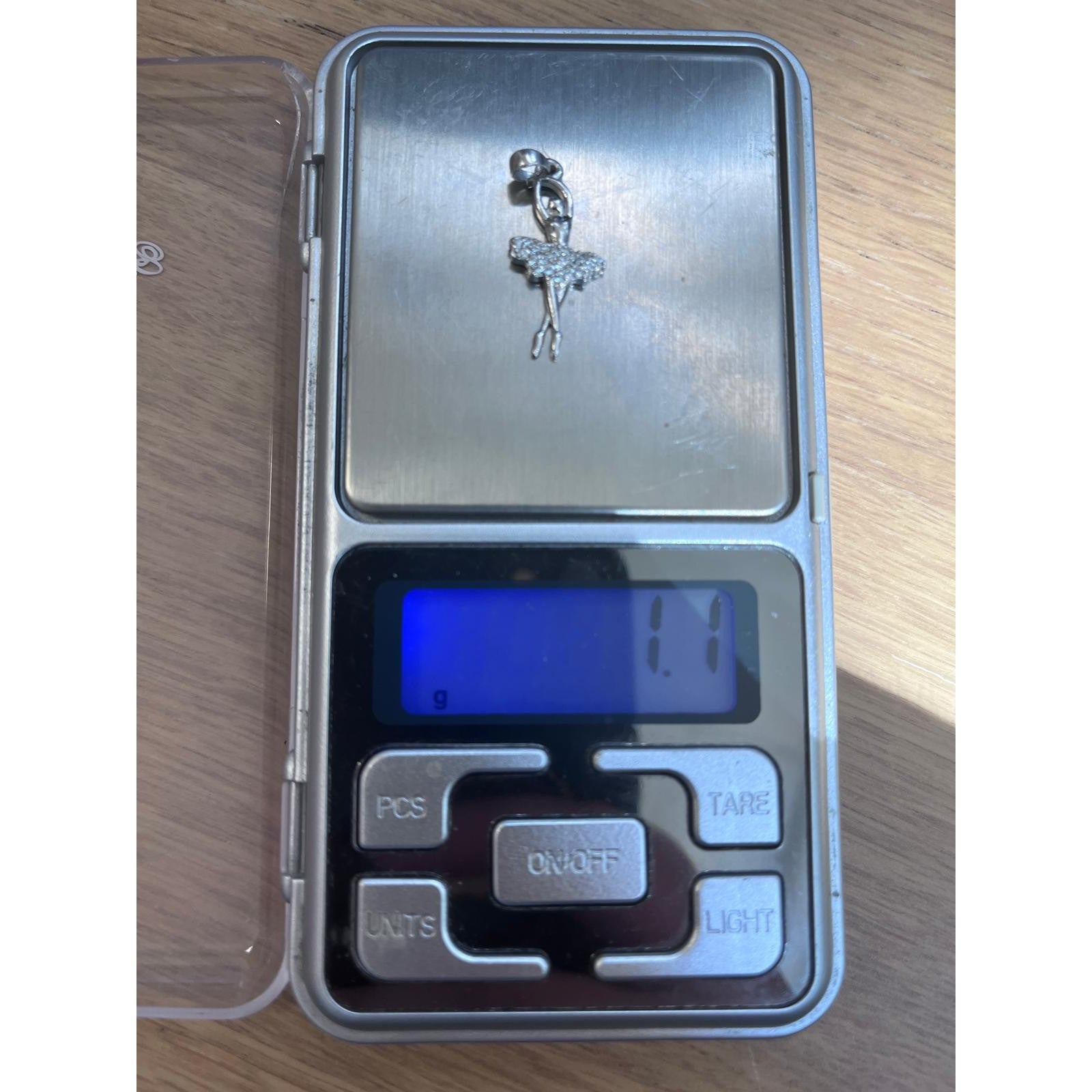 Pandantiv, Jolie Silver, Argint 925, Model Balerina cu Zirconii, 27 x 10 mm, 1.1 g-5
