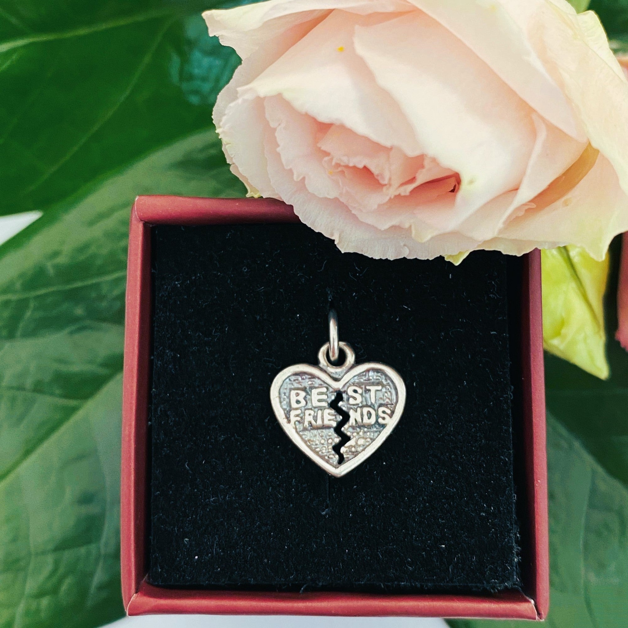 Pandantiv, Jolie Silver, Argint 925, Model Inima Best Friend, 1 g, 10x12 mm-3