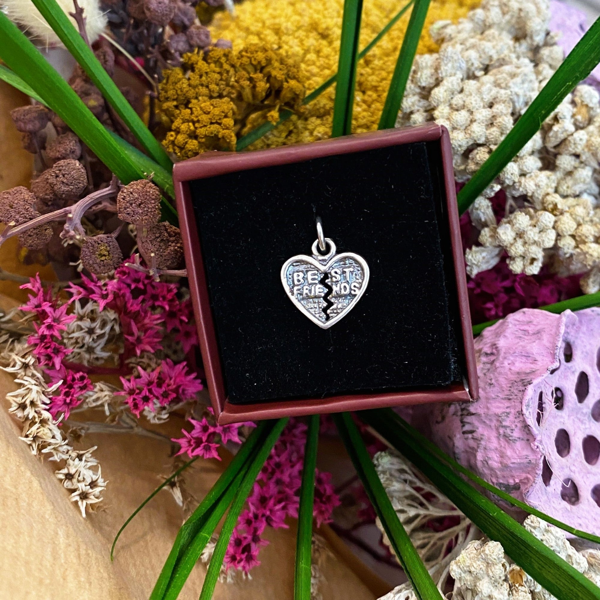 Pandantiv, Jolie Silver, Argint 925, Model Inima Best Friend, 1 g, 10x12 mm-6