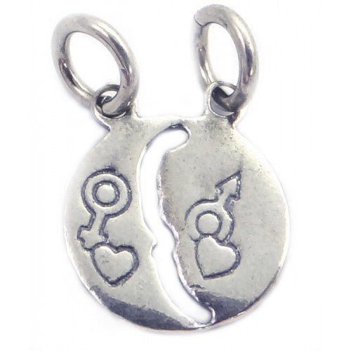 Pandantiv din Argint 925 Jolie Silver, Model Soare si Luna, 18 x 12 mm, 1.2 g-1