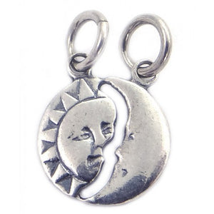 Pandantiv din Argint 925 Jolie Silver, Model Soare si Luna, 18 x 12 mm, 1.2 g-0