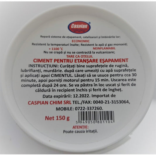 Pasta de lipit esapament rezistenta la temperaturi inalte,150g, temperatura +1100°C-1