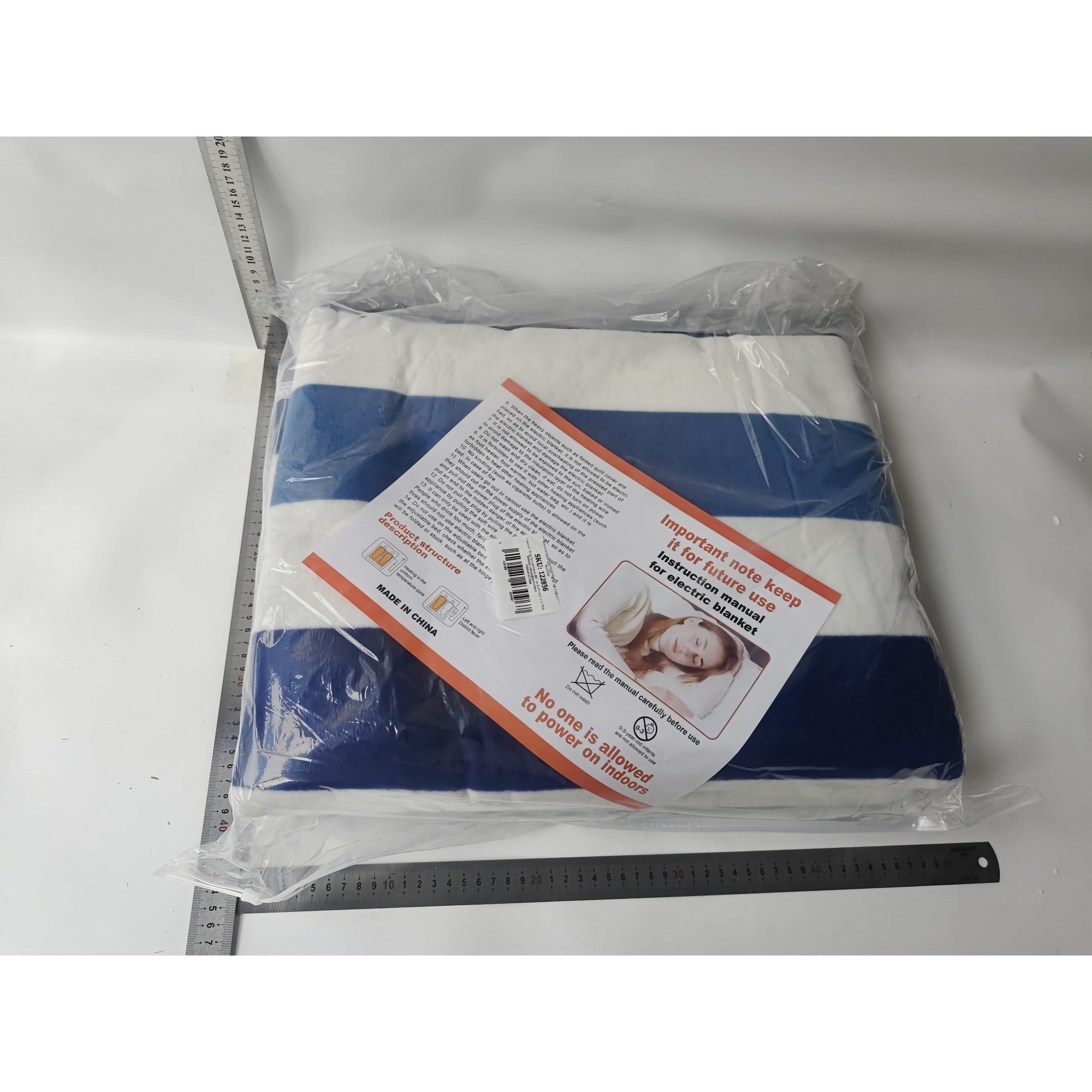 Patura electrica 180 x 150 cm, Flippy, 130 W, Control Telecomanda, 9 Trepte de Caldura, Temporizator, Multicolor-5