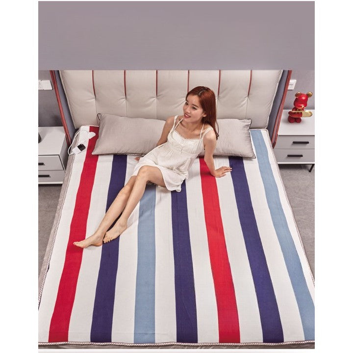 Patura electrica 180 x 150 cm, Flippy, 130 W, Control Telecomanda, 9 Trepte de Caldura, Temporizator, Multicolor-4