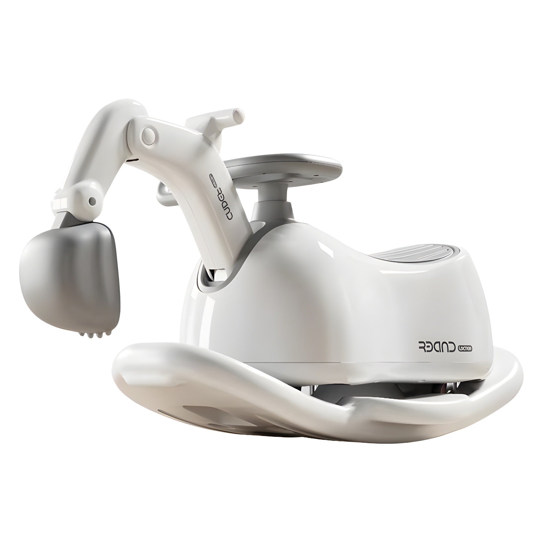 Masina 3 in 1, Flippy, 1-3 Ani, Tip Excavator/Balansoar/Masina Yo Yo, din Plastic, 4 Roti Silentioase, 71.5 x 34 x 39 cm, Alb-0