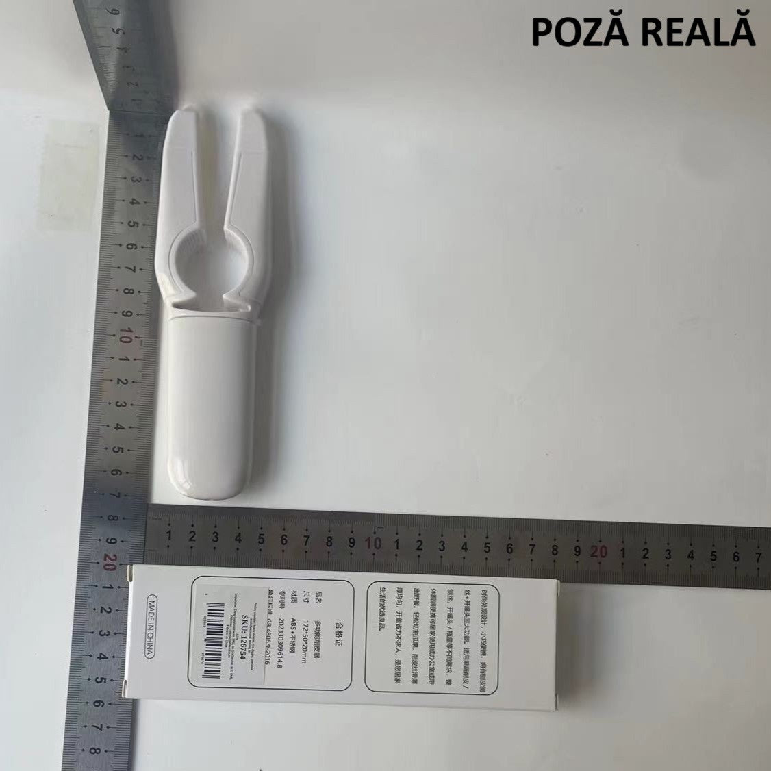 Desfacator de sticle 5in1, Flippy, Razatoare, Curatator de Legume-Fructe, Deschizator de Conserve si Doze, 17.5x5x3cm, Alb-1