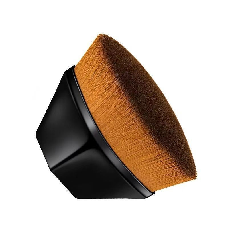 Pensula kabuki plata pentru fond de ten, Flippy, negru-0