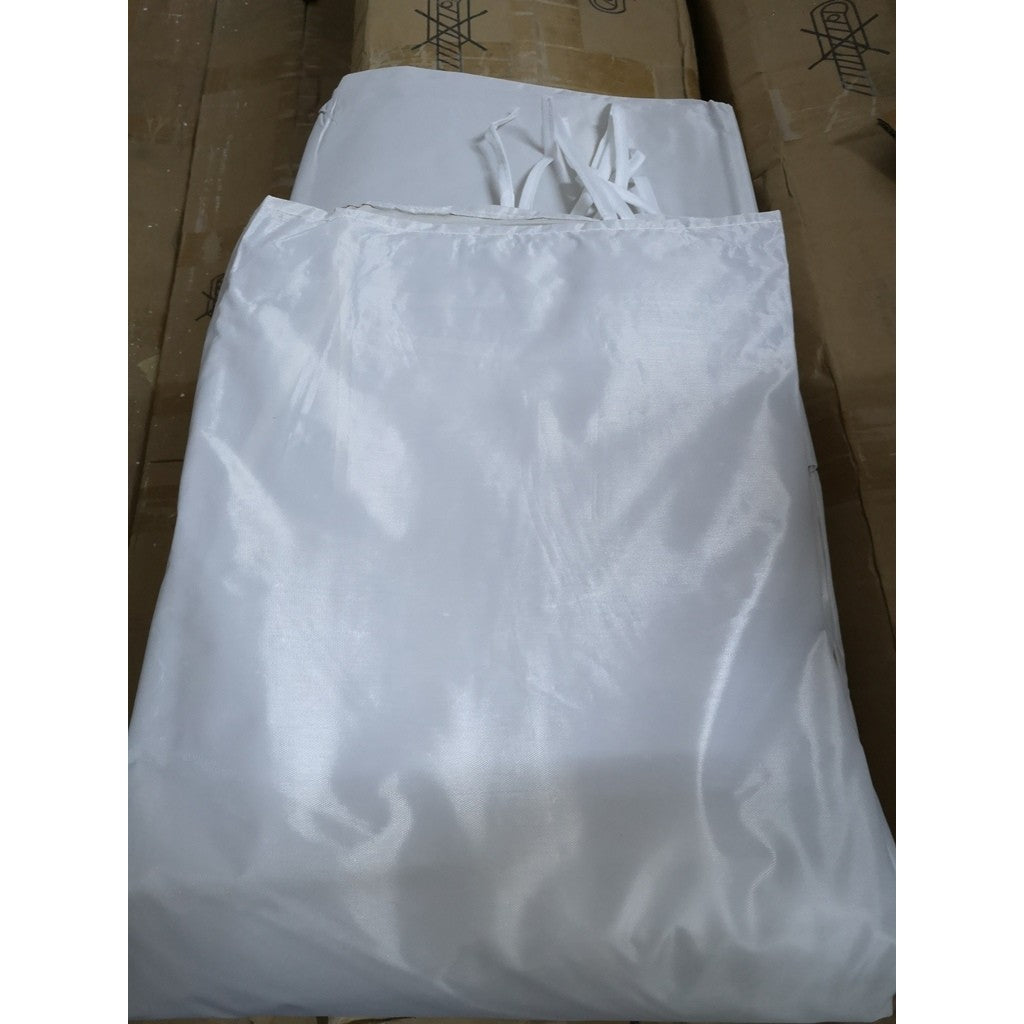 Perete Lateral Cort Evenimente 18 m, Flippy, material textil oxfort 700D Alb-4