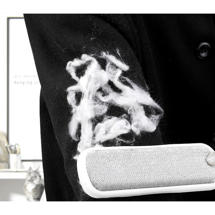 Perie Electrostatica, Flippy, Pentru Curatarea Parului de pe Haine si Tapiterii, 2 Fete, Autocuratare, 33 x 7.5 cm, Gri-3