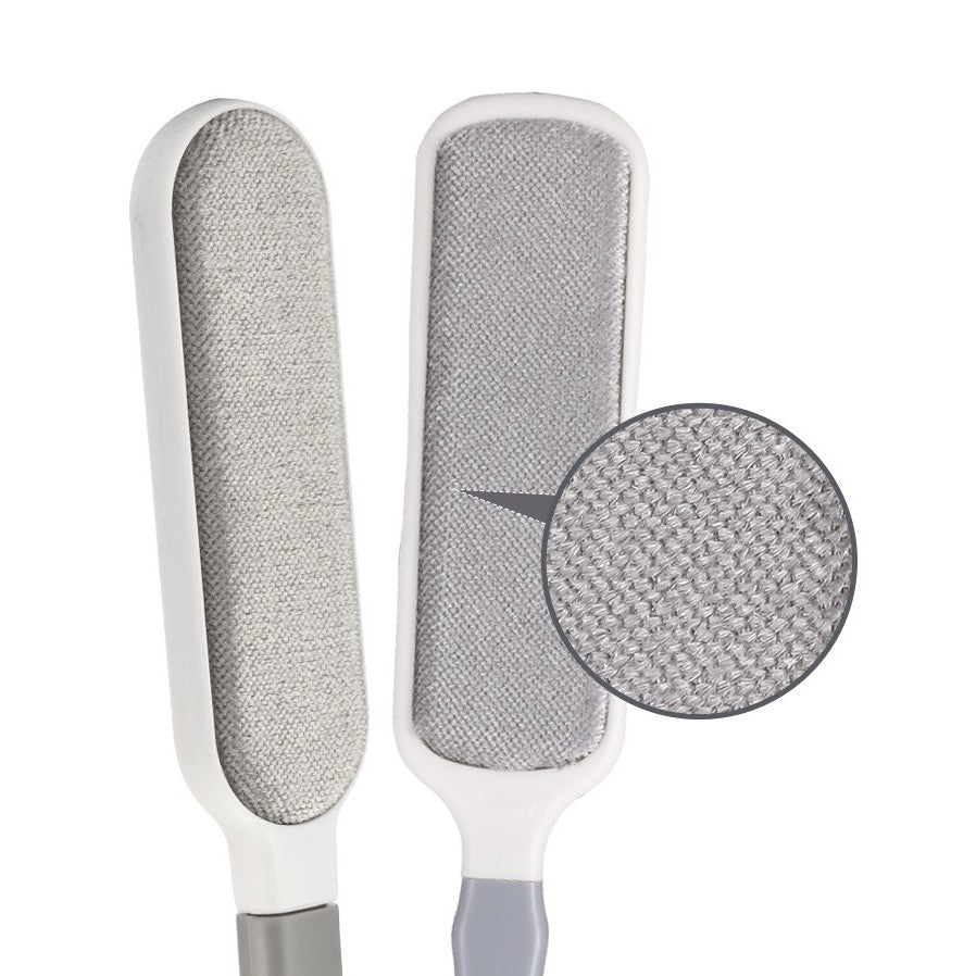Perie Electrostatica, Flippy, Pentru Curatarea Parului de pe Haine si Tapiterii, 2 Fete, Autocuratare, 33 x 7.5 cm, Gri-4