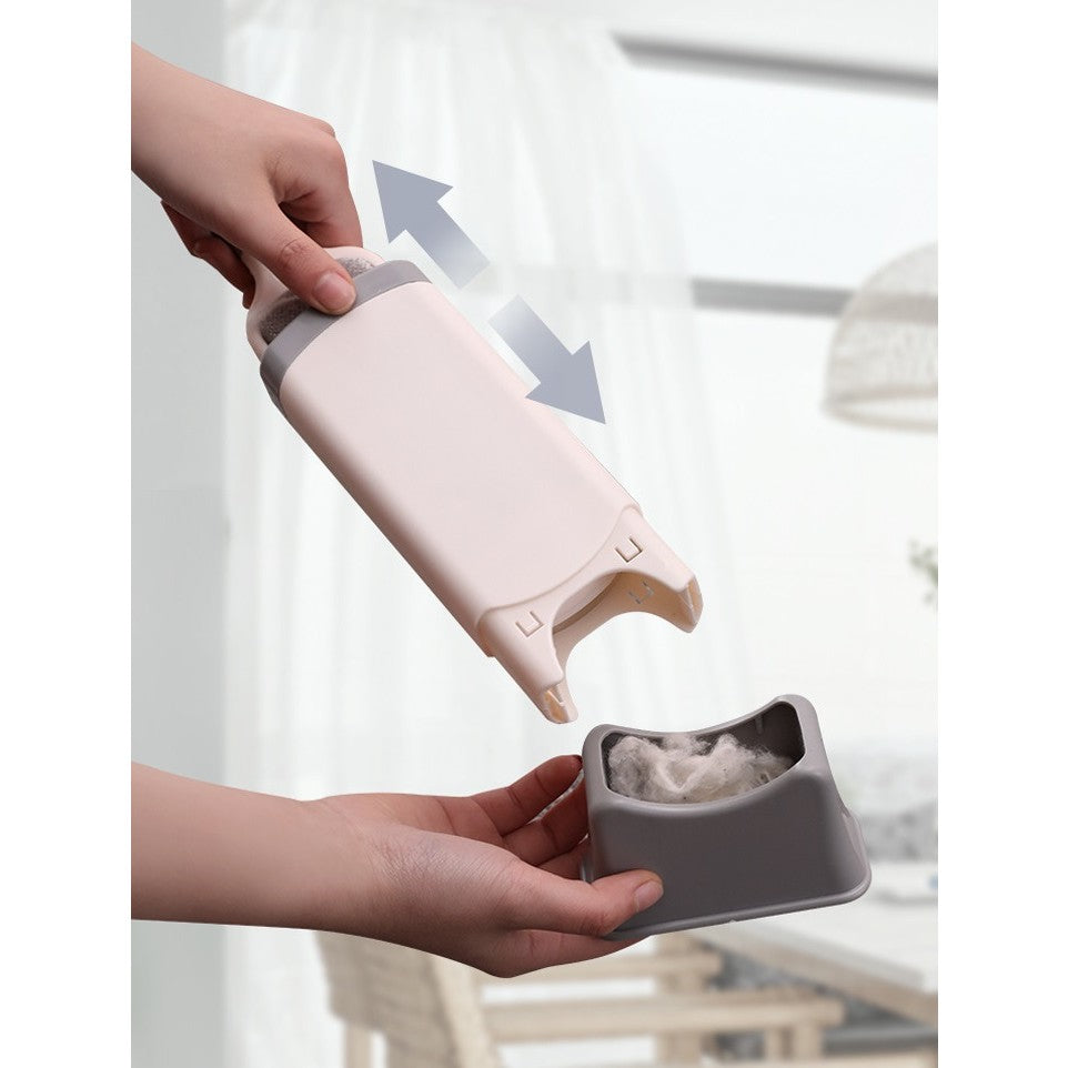 Perie Electrostatica, Flippy, Pentru Curatarea Parului de pe Haine si Tapiterii, 2 Fete, Autocuratare, 33 x 7.5 cm, Gri-5