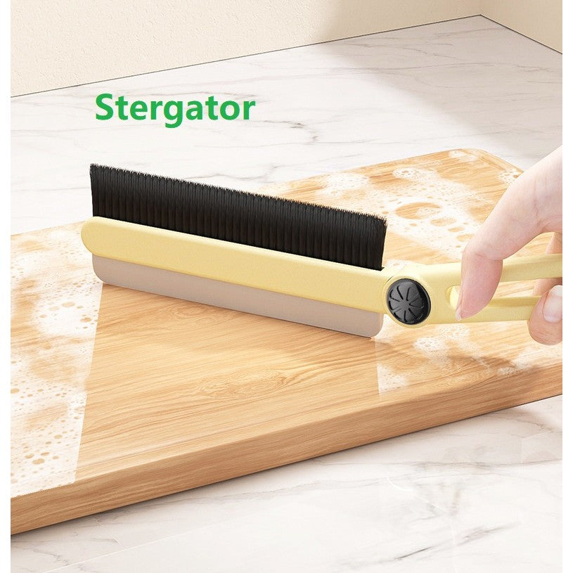 Perie Multifunctionala si Stergator, Flippy, Pentru Spatii Greu Accesibile, 24.7 x 4.5 cm, Alb Laptos-7