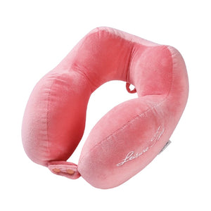 Perna de Calatorie, Flippy, Pentru Gat, din Bumbac, cu 4 Cocoase, Ajustabila, Roz-0