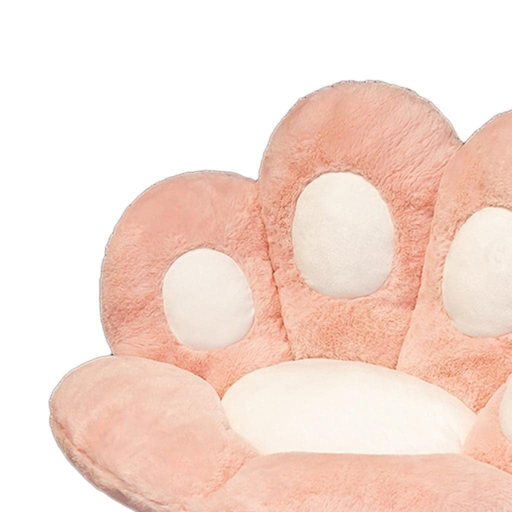 Perna Decorativa, Flippy, Model Laba de Pisica, din Plus, pentru Scaun/Canapea/Podea, 80 x 70 cm, Roz-1