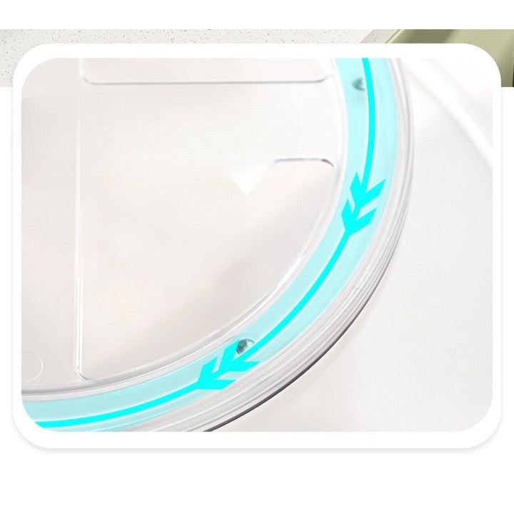 Suport Rotativ pentru Condimente, Flippy, Multifunctional, Rotund, 360 de Grade, pentru Bucatarie, Plastic, 30.5x30.5x10 cm, Transparent-6