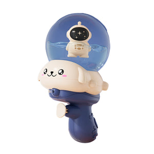 Pistol cu Apa pentru Copii, Flippy, Multifunctional, Capacitate 250 mL, Model Astronaut, 15.6x8x8.9 cm, ABS, Albastru-0