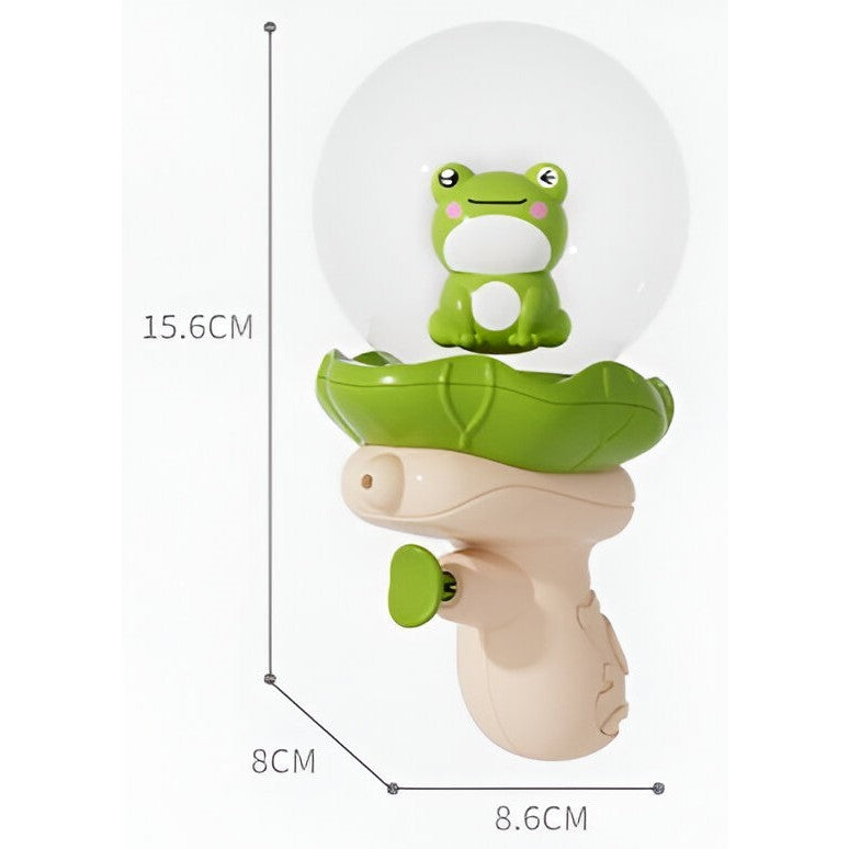 Pistol cu Apa pentru Copii, Flippy, Multifunctional, Capacitate 250 mL, Model Broscuta, 15.6x8x8.6 cm, ABS, Verde-1