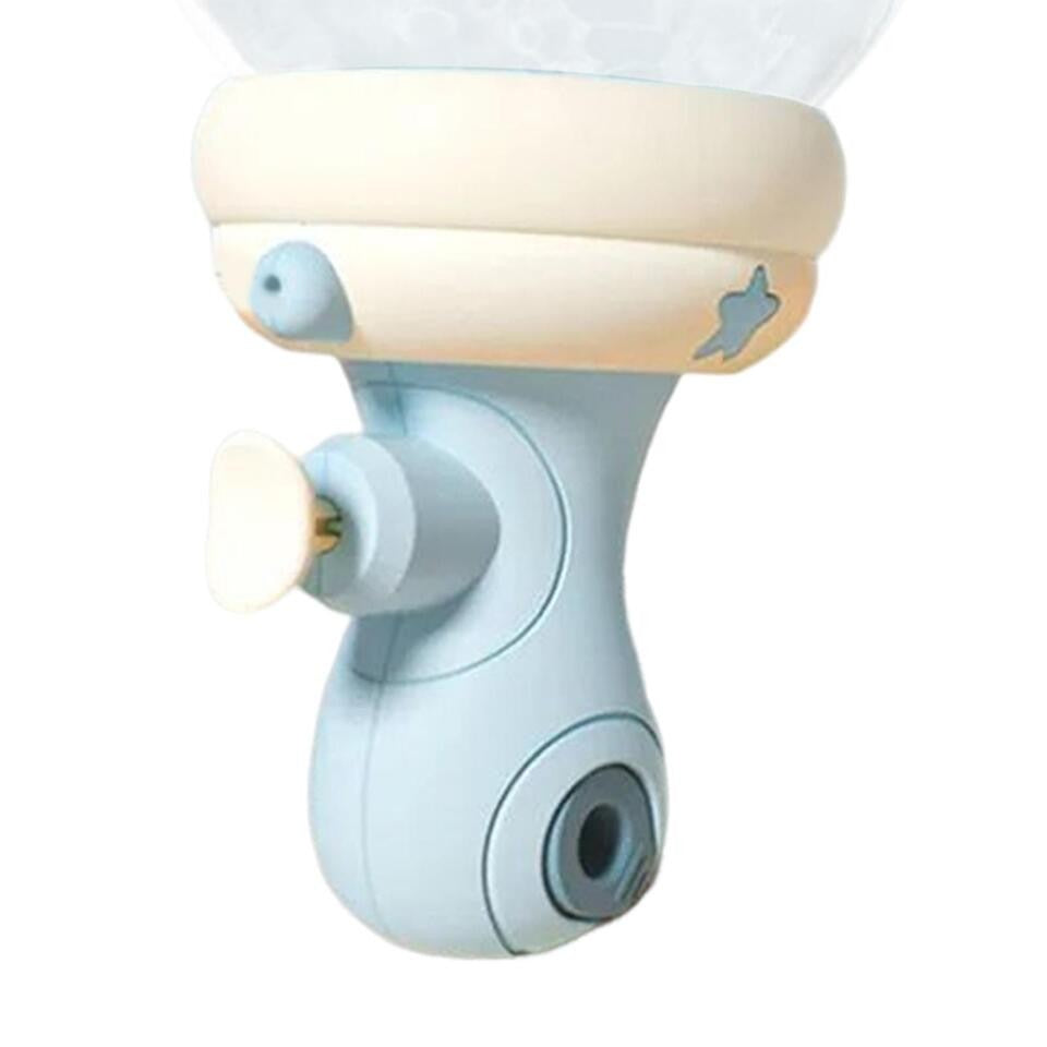 Pistol cu Apa pentru Copii, Flippy, Multifunctional, Capacitate 300 mL, Model Hipopotam, 9x9x17cm, Plastic, Albastru-5