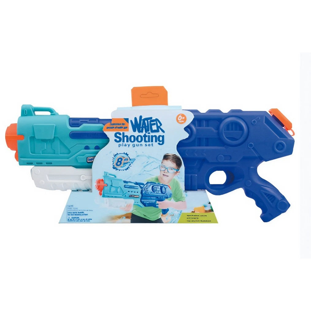 Pistol cu Apa pentru Copii, Rezervor de 1500 ml, Maner de transport, Pentru Piscina/Plaja, Flippy, 3 ani+, Bleumarin, Lungime 44 cm-0