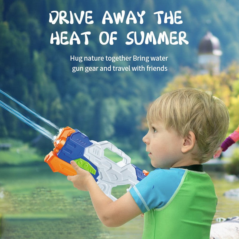 Pistol cu Apa pentru Copii, Rezervor, Pentru Piscina/Plaja, Flippy, 6ani+, 3 duze, Multicolor, 1000ML-1