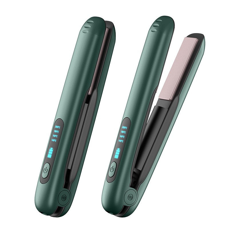 Placa de Par fara Fir, Flippy, Adaptor Tip C, 4 Trepte de Temperatura, Tensiune 5V, Capacitate Baterie 5000 mAh, Indreptat, Ondulat, 23.5x3.3x4.5 cm, Verde-13