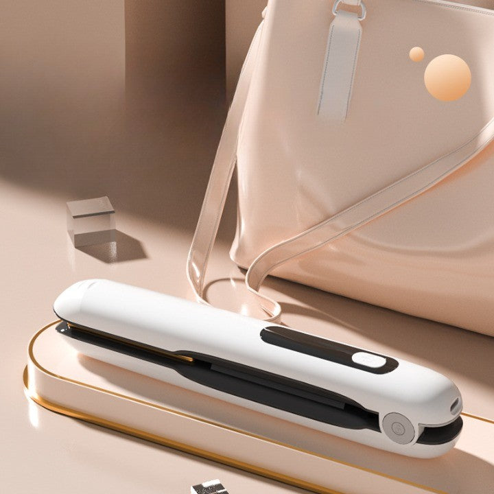 Placa de Par fara Fir, Flippy, Adaptor Tip C, 4 Trepte de Temperatura, Tensiune 5V, Capacitate Baterie 5000 mAh, Indreptat, Ondulat, 23.5x3.3x4.5 cm, Alb-1