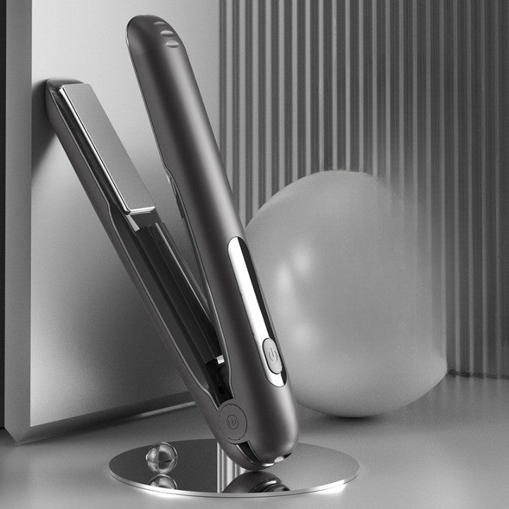 Placa de Par fara Fir, Flippy, Adaptor Tip C, 4 Trepte de Temperatura, Tensiune 5V, Capacitate Baterie 5000 mAh, Indreptat, Ondulat, 23.5x3.3x4.5 cm, Negru-1