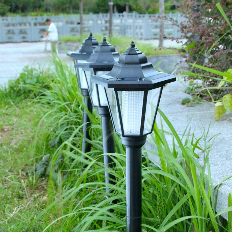 Lampa solara hexagonala de gradina Flippy, Alb Rece-2