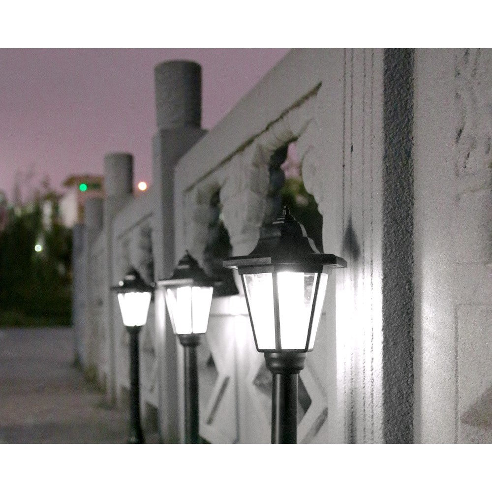 Lampa solara hexagonala de gradina Flippy, Alb Rece-3